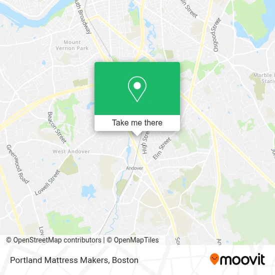 Portland Mattress Makers map