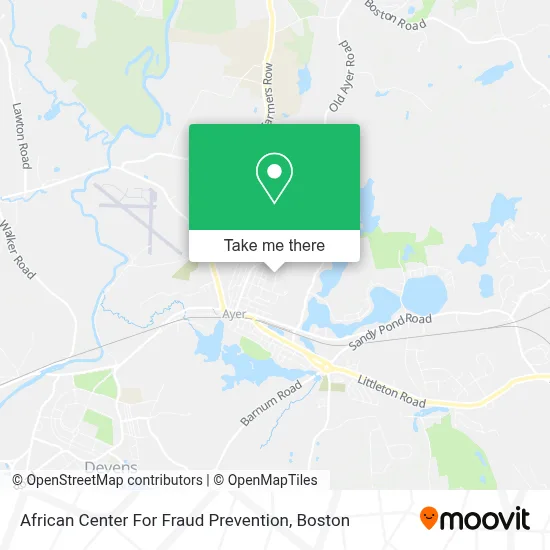 African Center For Fraud Prevention map