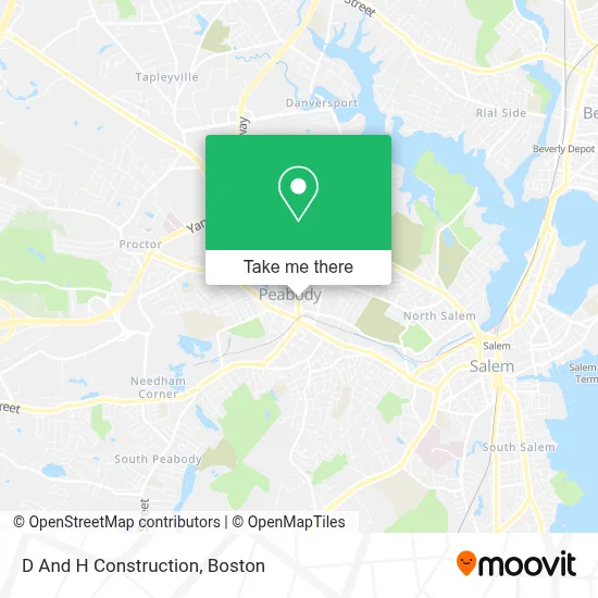 D And H Construction map