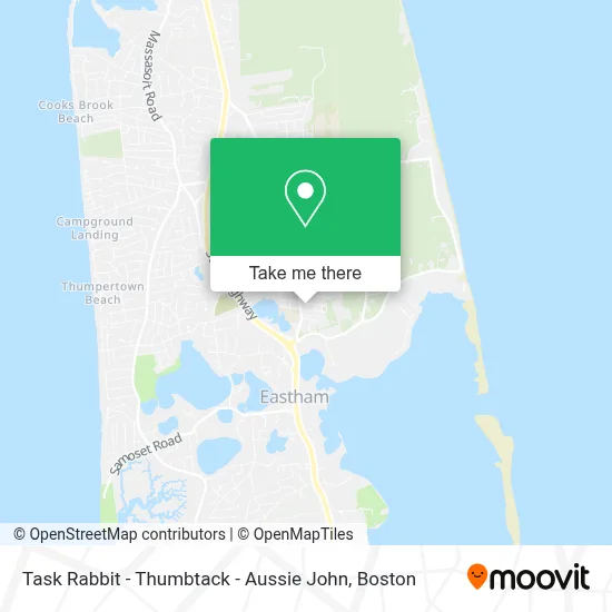 Task Rabbit - Thumbtack - Aussie John map