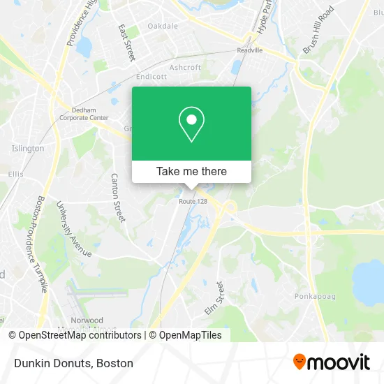 Dunkin Donuts map