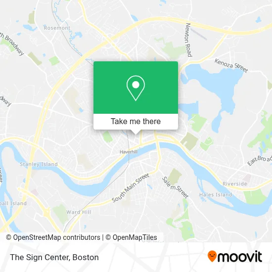 The Sign Center map