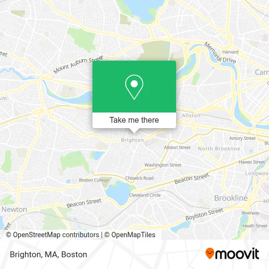 Brighton, MA map