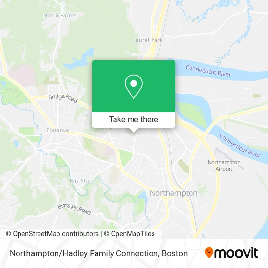 Northampton / Hadley Family Connection map