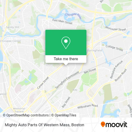 Mighty Auto Parts Of Western Mass map