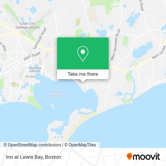 Inn at Lewis Bay map