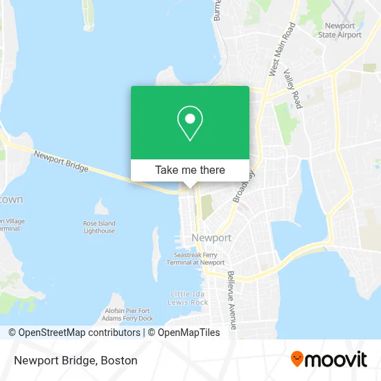 Newport Bridge map