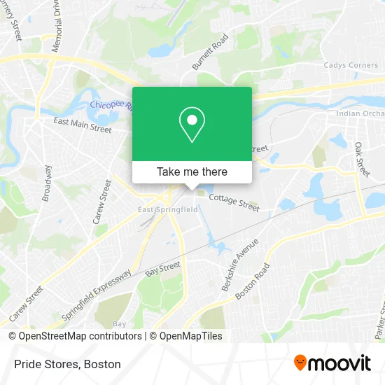 Pride Stores map