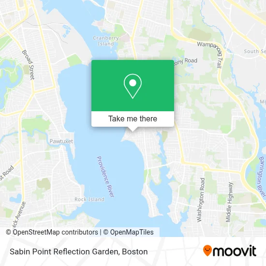 Sabin Point Reflection Garden map
