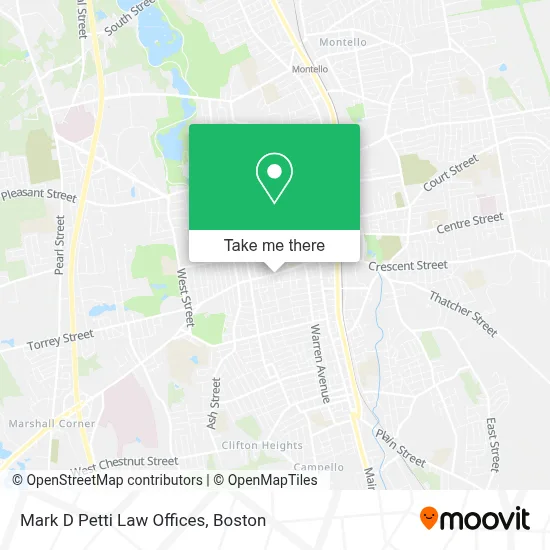 Mark D Petti Law Offices map