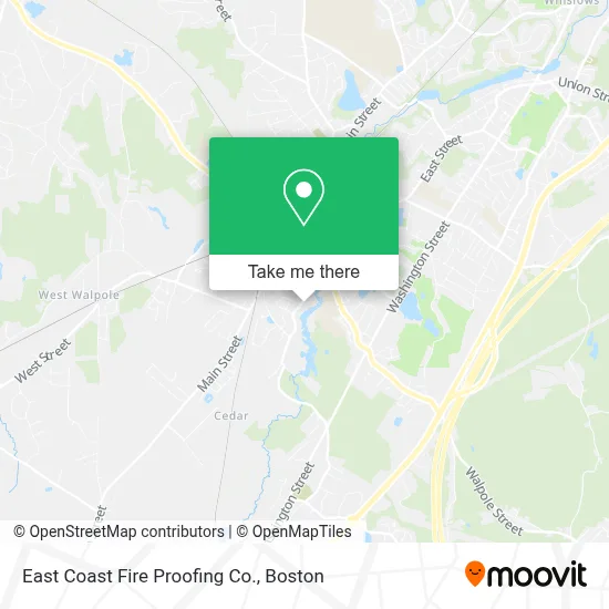 East Coast Fire Proofing Co. map