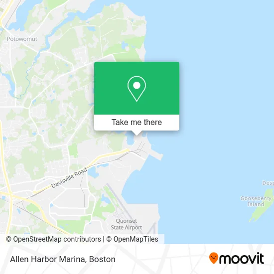 Allen Harbor Marina map