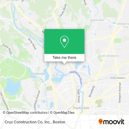 Cruz Construction Co. Inc. map
