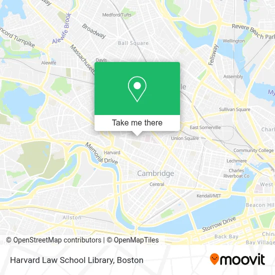 Harvard Law School Library map