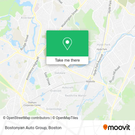 Bostonyan Auto Group map
