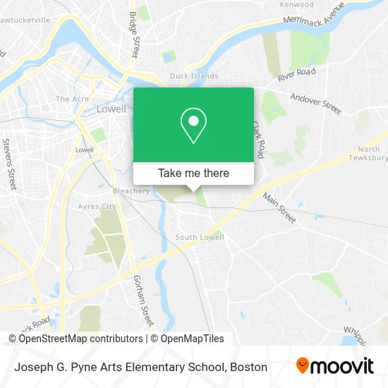 Joseph G. Pyne Arts Elementary School map
