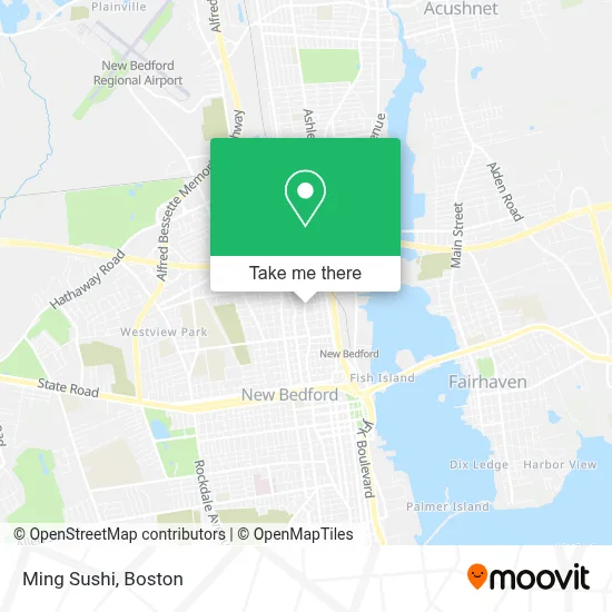 Ming Sushi map