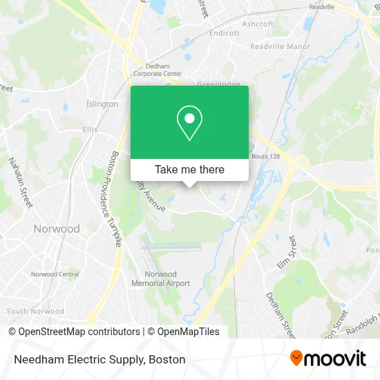 Needham Electric Supply map