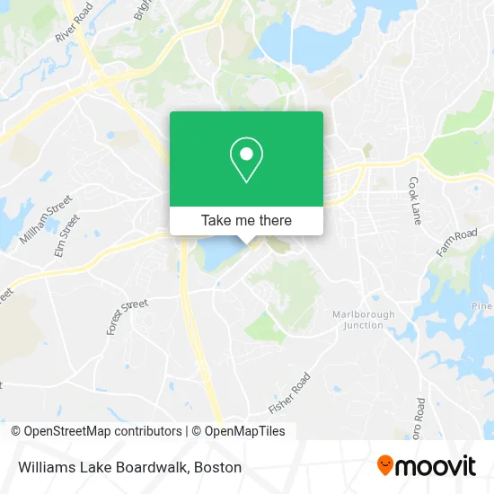 Williams Lake Boardwalk map