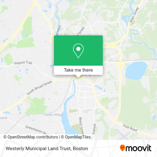 Westerly Municipal Land Trust map