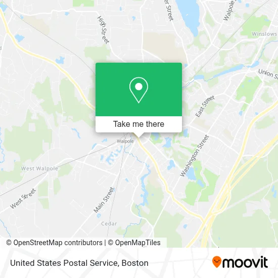 United States Postal Service map