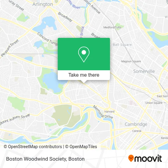 Boston Woodwind Society map
