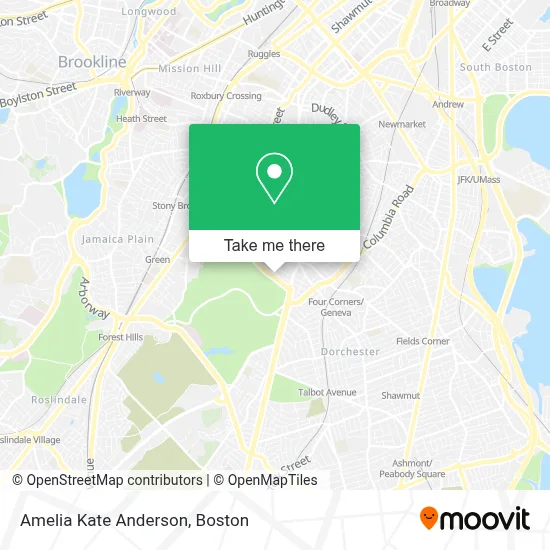 Amelia Kate Anderson map