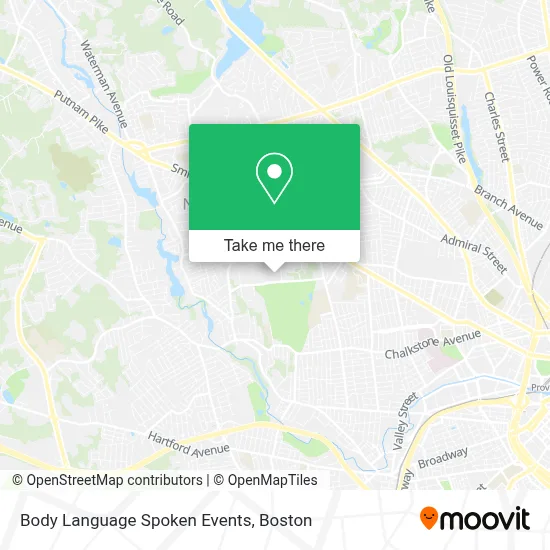 Body Language Spoken Events map