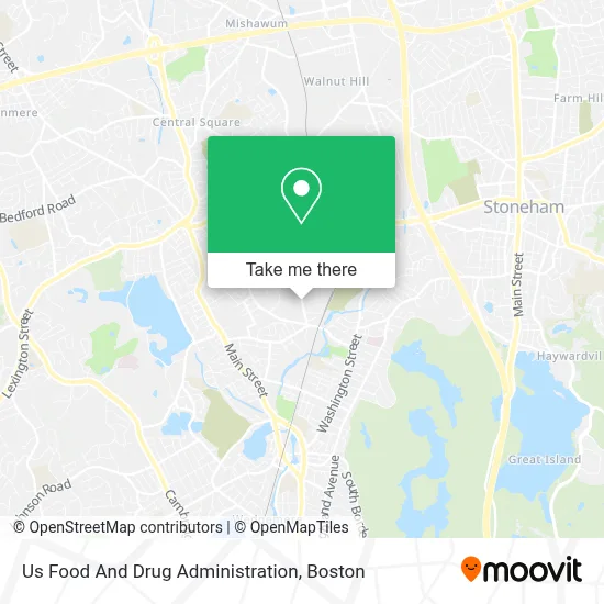 Us Food And Drug Administration map