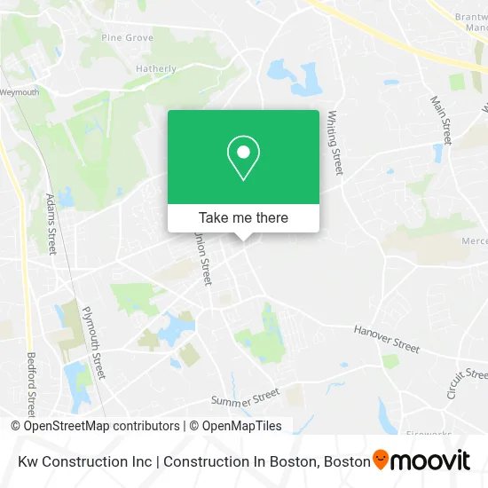 Kw Construction Inc | Construction In Boston map