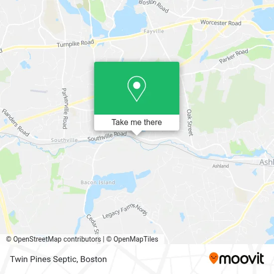 Twin Pines Septic map