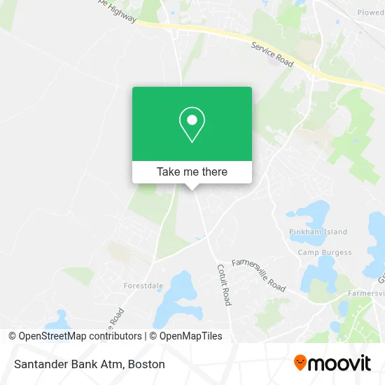 Santander Bank Atm map