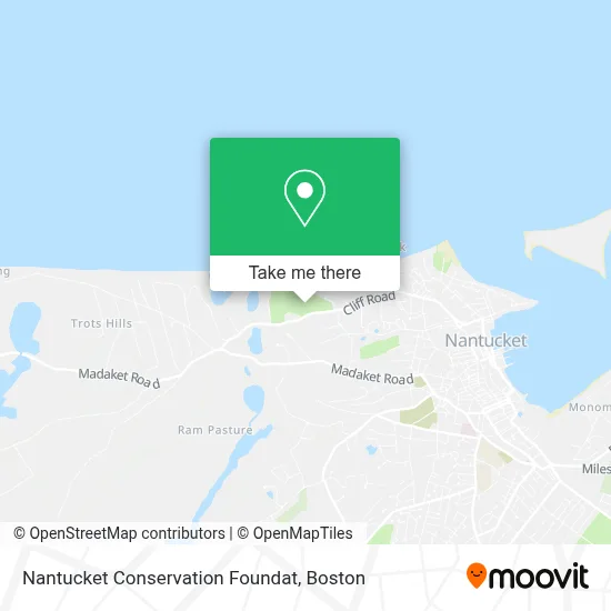 Nantucket Conservation Foundat map
