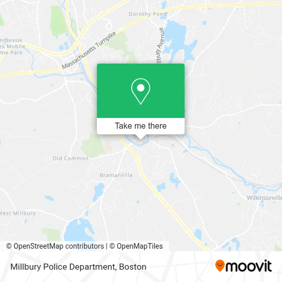 Millbury Police Department map