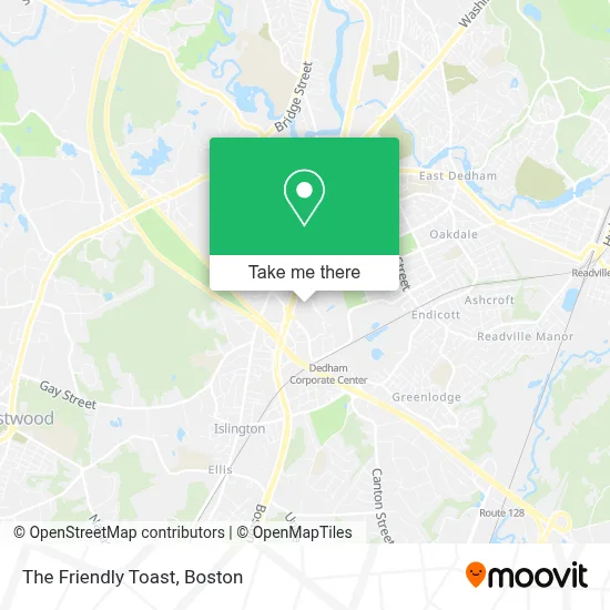 The Friendly Toast map