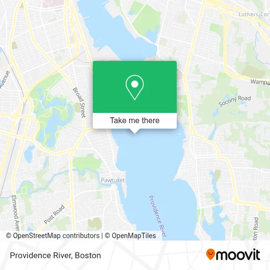 Providence River map