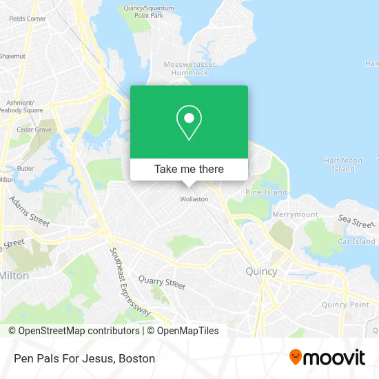 Pen Pals For Jesus map