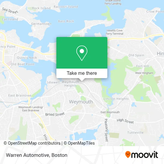Warren Automotive map