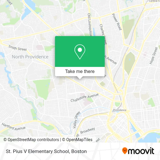 St. Pius V Elementary School map