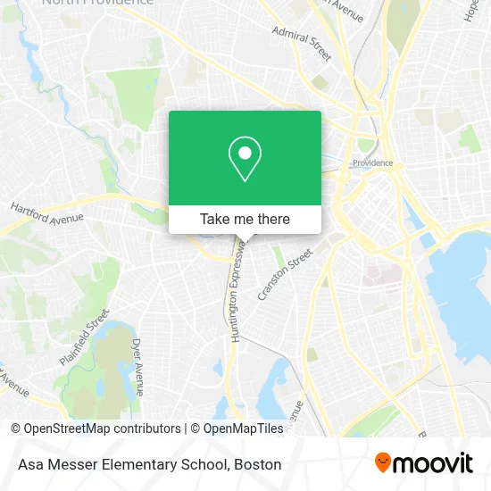 Asa Messer Elementary School map