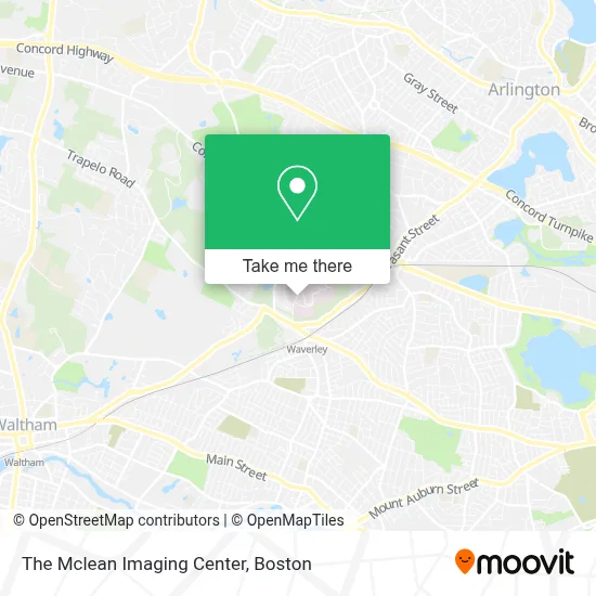 The Mclean Imaging Center map