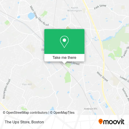 The Ups Store map