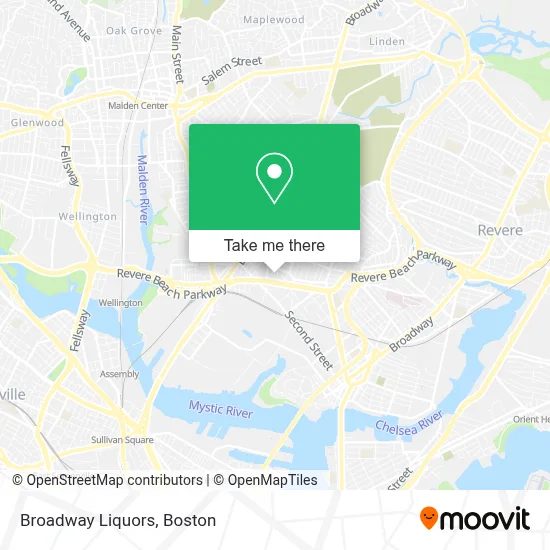 Broadway Liquors map