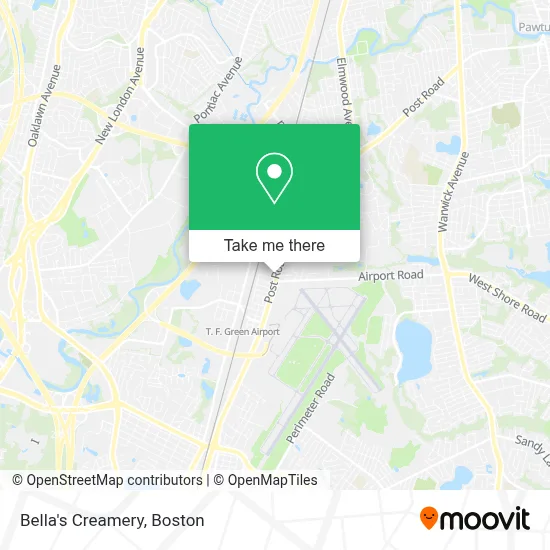 Bella's Creamery map