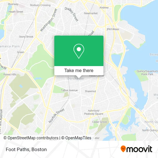 Foot Paths map