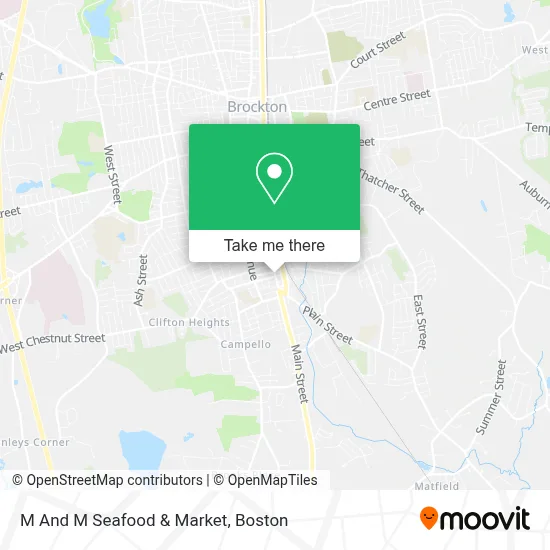 M And M Seafood & Market map