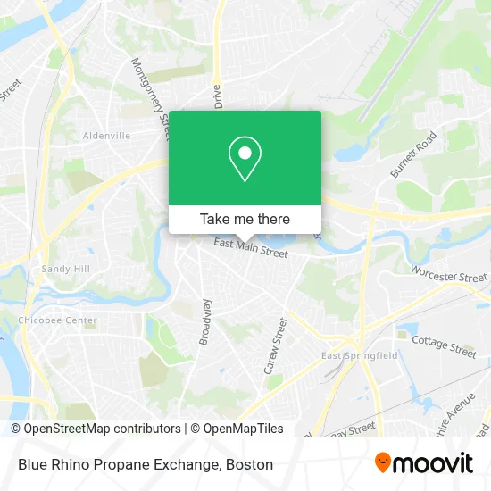 Blue Rhino Propane Exchange map
