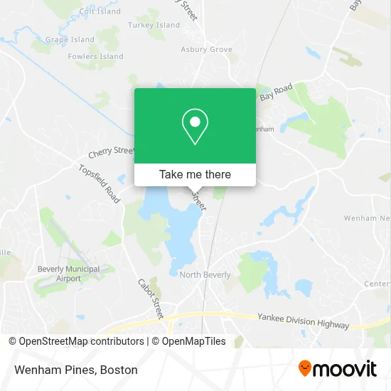 Wenham Pines map