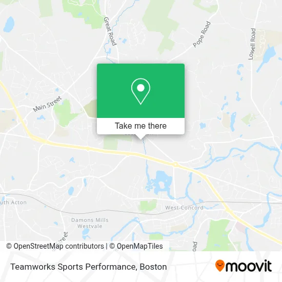 Teamworks Sports Performance map