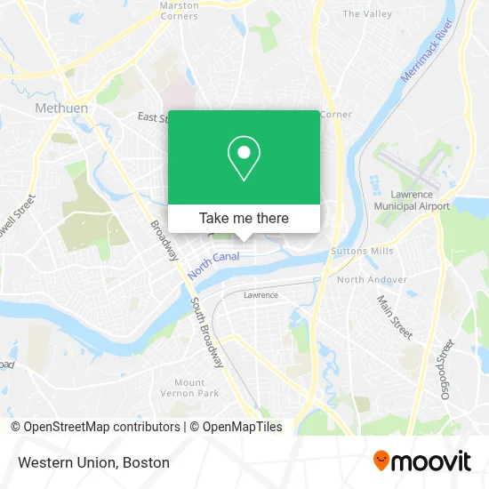 Western Union map